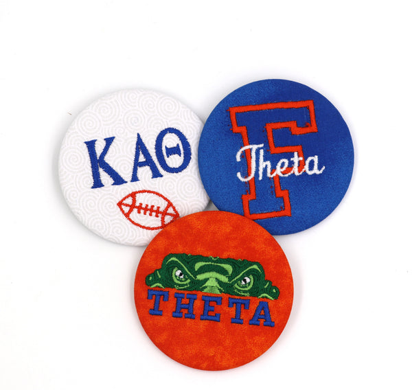 Kappa Alpha Theta Game Day Embroidered Button Set 2