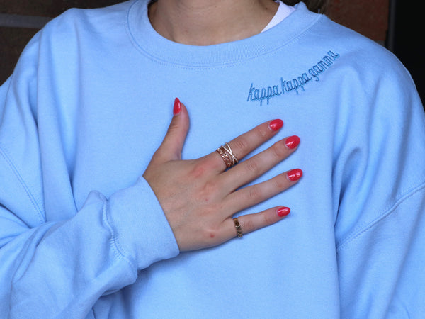 Kappa Kappa Gamma Script Crewneck
