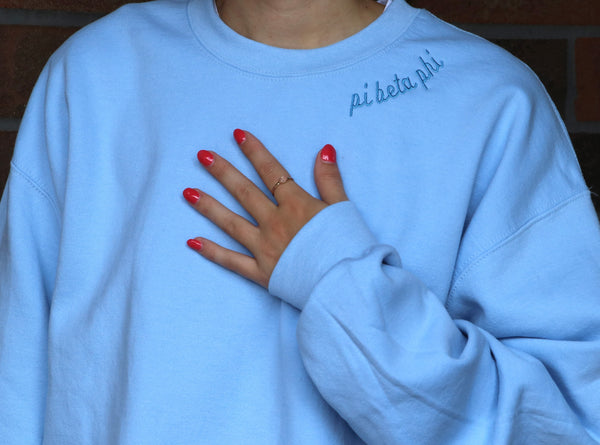 Pi Beta Phi Script Crewneck