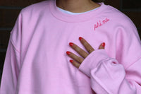 Phi Mu Script Crewneck