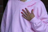 Alpha Epsilon Phi Side Script Crewneck