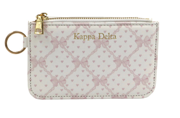 Kappa Delta Bow Key Pouch