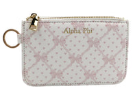 Alpha Phi Bow Key Pouch