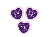 Sigma Kappa Heart Shaped Button
