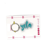 Zeta Tau Alpha Script Acrylic Key Ring