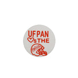 UF Pan "Hearts the Gators" Game Day Embroidered Button