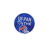 UF Pan "Hearts the Gators" Game Day Embroidered Button