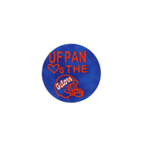 UF Pan "Hearts the Gators" Game Day Embroidered Button