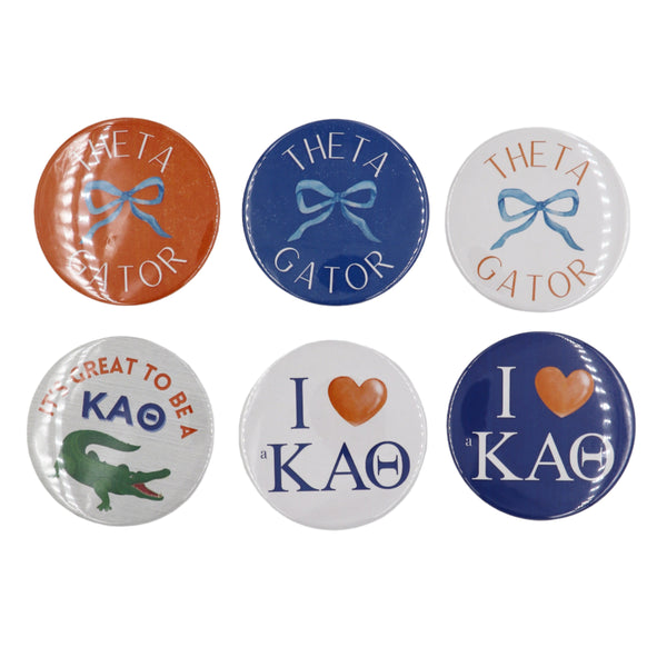 Kappa Alpha Theta 2025 Printed Buttons