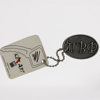 Pi Beta Phi Pewter Keychain / Zipper Pull