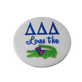 Delta Delta Delta Game Day Embroidered Button Set 1