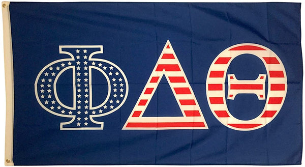Phi Delta Theta American Flag Letter Flag