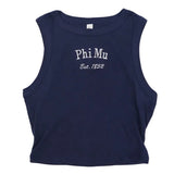 Phi Mu Classic Crop Tank