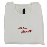 Phi Mu With Love Crewneck