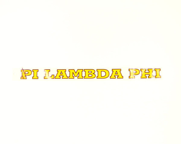Pi Lambda Phi Horizontal Decal
