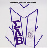 Graduation Stole with Letters And Shield with Trim