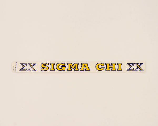 Sigma Chi Horizontal Decal