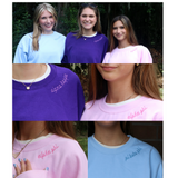 Alpha Delta Pi Side Script Crewneck