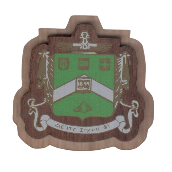 Delta Sigma Phi Large Wood Crest