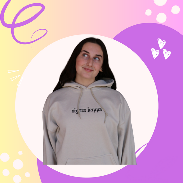 Sorority top corduroy sweatshirt