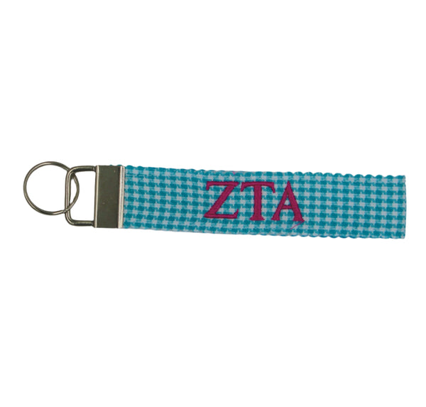 Zeta Tau Alpha Pastel FOB Keychain
