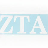 Zeta Tau Alpha Vinyl Decal