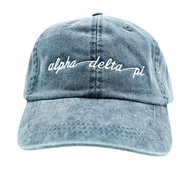 Alpha Delta Pi Script Hat