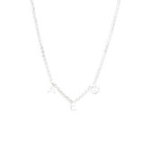 Alpha Epsilon Phi Silver Greek Letters Necklace