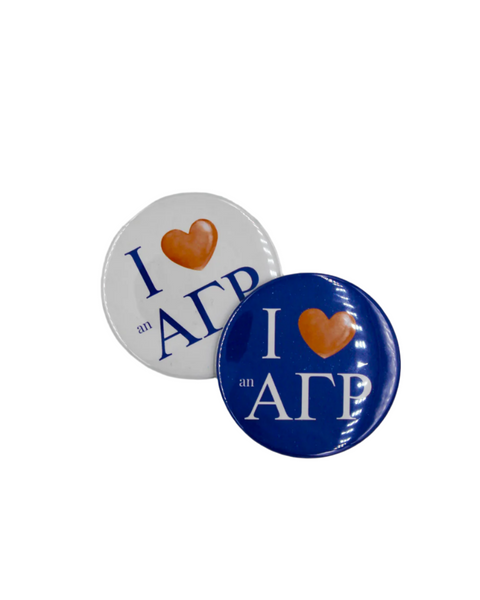 Alpha Gamma Rho Printed Game Day Button