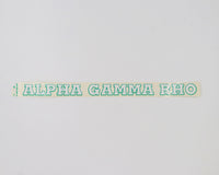 Alpha Gamma Rho Horizontal Decal