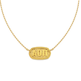 Alpha Omicron Pi Athena Necklace