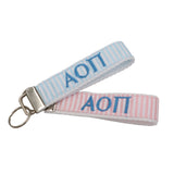 Alpha Omicron Pi Pastel Fob Keychain
