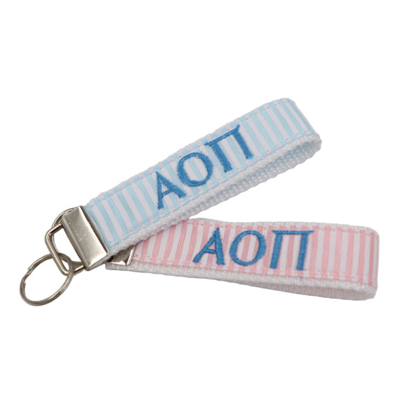 Alpha Omicron Pi Pastel FOB Keychain