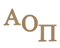 Alpha Omicron Pi Crafting MDF/Wood Letter Set