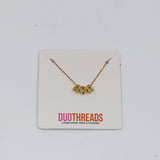 Alpha Omicron Pi Bubble Letter Necklace