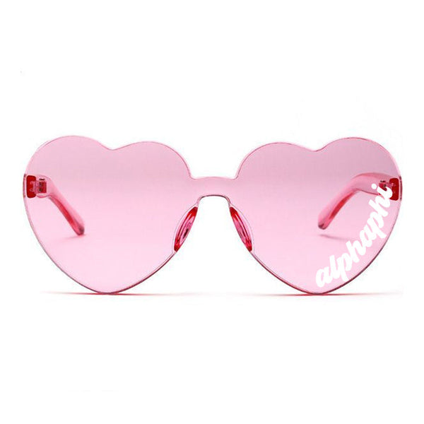 Alpha Phi  Heart Shaped Sunglasses