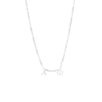 Alpha Phi Silver Greek Letters Necklace