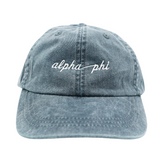 Alpha Phi Script Hat