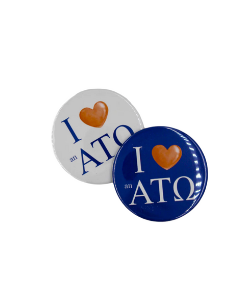 Alpha Tau Omega Printed Game Day Button