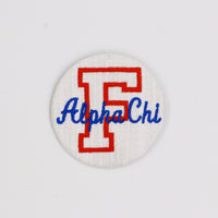 Alpha Chi Omega Florida "F" Game Day Embroidered Button