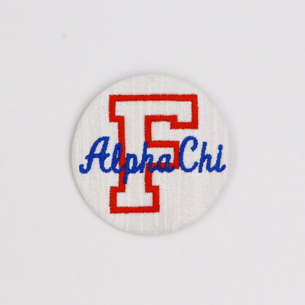 Alpha Chi Omega Florida "F" Game Day Embroidered Button