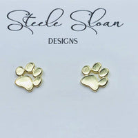 Sigma Gamma Rho Paw Studded Earrings