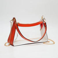Clear Game Day Bag with Chain Strap