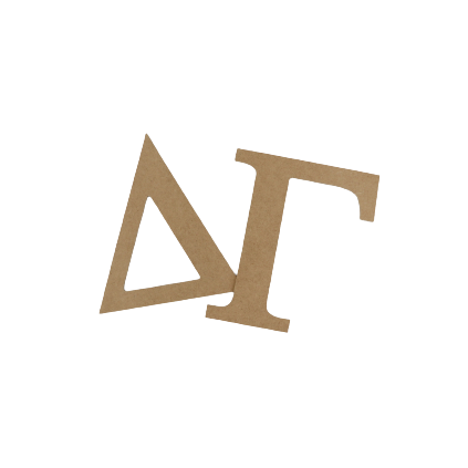 Delta Gamma Crafting MDF/Wood Letter Set – Greek Divine and More