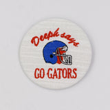 Delta Phi Epsilon Gator Mascot Game Day Embroidered Button