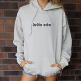 Delta Zeta Embroidered Hooded Sweatshirt