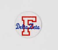Delta Zeta Florida "F" Game Day Embroidered Button