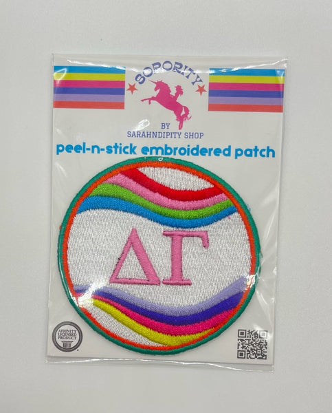 Delta Gamma Colorful Peel & Stick Patch