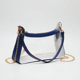 Clear Game Day Bag with Chain Strap