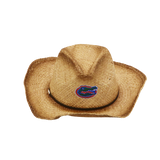 University of Florida Wrangler Distressed Raffia Cowboy Hat